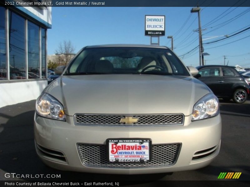 Gold Mist Metallic / Neutral 2012 Chevrolet Impala LT