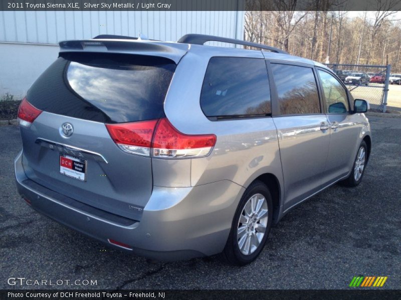 Silver Sky Metallic / Light Gray 2011 Toyota Sienna XLE