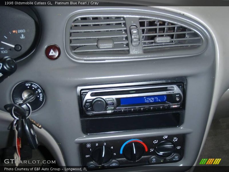 Platinum Blue Pearl / Gray 1998 Oldsmobile Cutlass GL