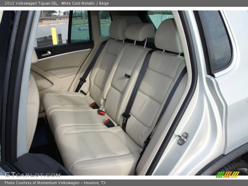 White Gold Metallic / Beige 2013 Volkswagen Tiguan SEL