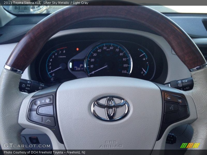 Silver Sky Metallic / Light Gray 2011 Toyota Sienna XLE