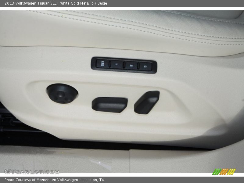 White Gold Metallic / Beige 2013 Volkswagen Tiguan SEL