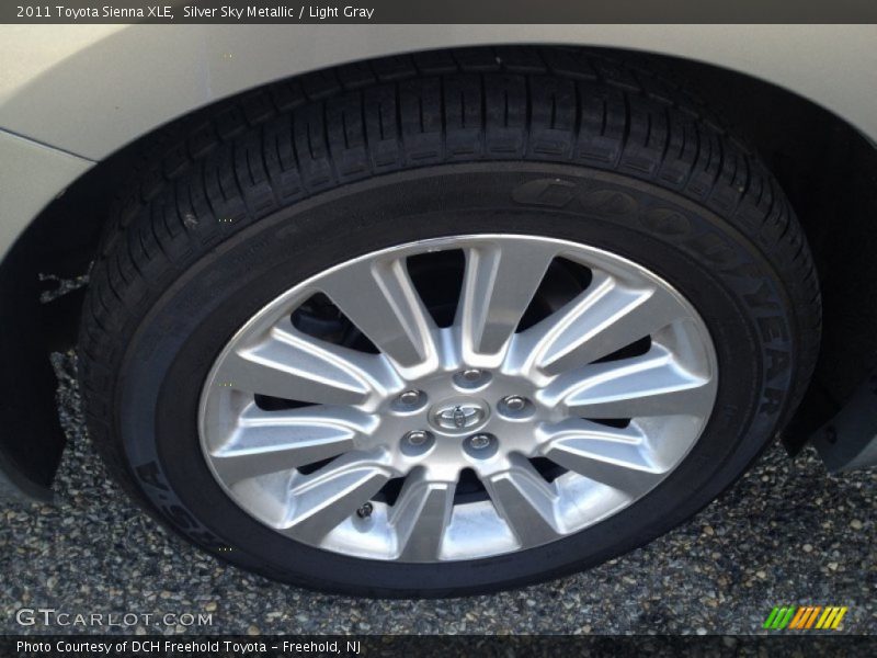 Silver Sky Metallic / Light Gray 2011 Toyota Sienna XLE