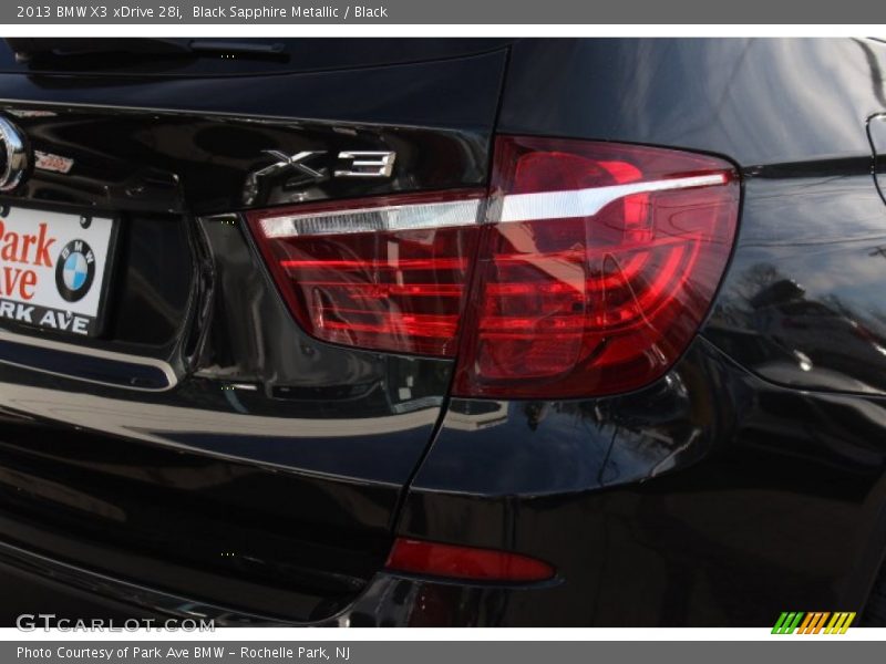 Black Sapphire Metallic / Black 2013 BMW X3 xDrive 28i