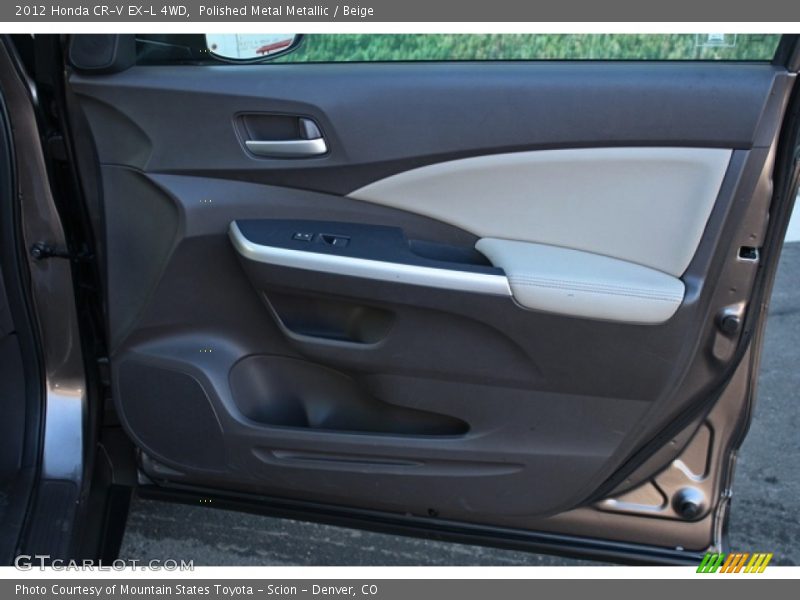 Polished Metal Metallic / Beige 2012 Honda CR-V EX-L 4WD