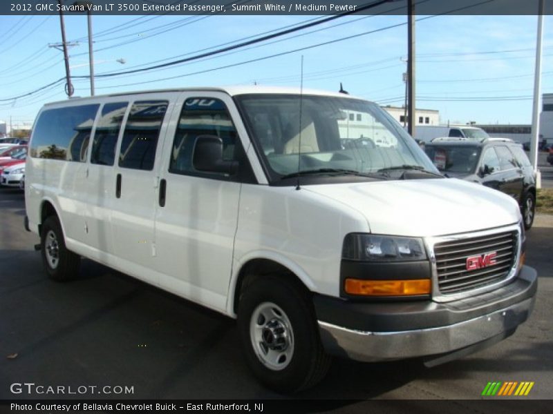Summit White / Medium Pewter 2012 GMC Savana Van LT 3500 Extended Passenger