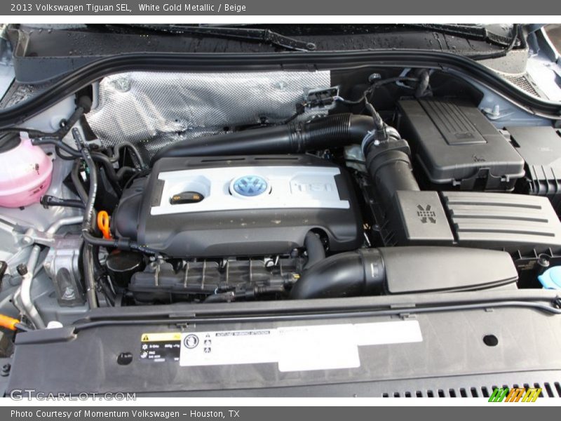 White Gold Metallic / Beige 2013 Volkswagen Tiguan SEL