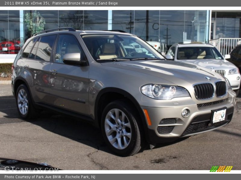 Platinum Bronze Metallic / Sand Beige 2011 BMW X5 xDrive 35i