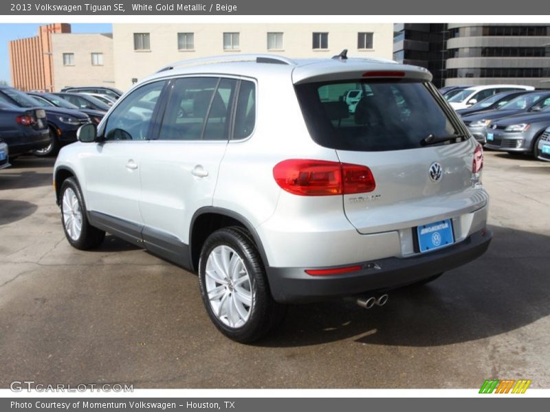 White Gold Metallic / Beige 2013 Volkswagen Tiguan SE
