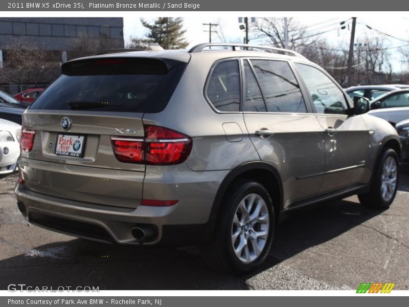 Platinum Bronze Metallic / Sand Beige 2011 BMW X5 xDrive 35i