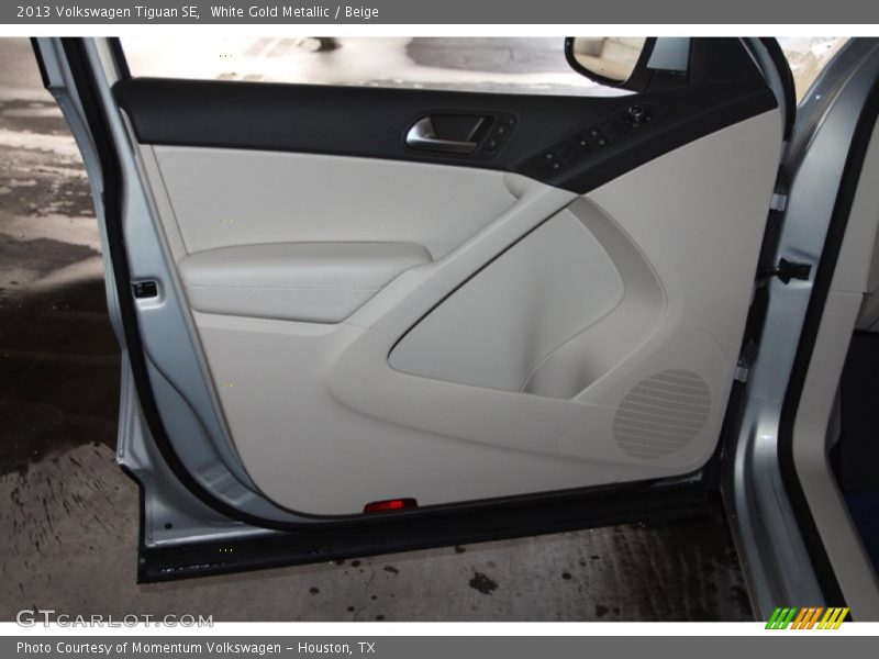 White Gold Metallic / Beige 2013 Volkswagen Tiguan SE