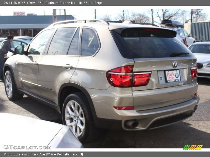 Platinum Bronze Metallic / Sand Beige 2011 BMW X5 xDrive 35i