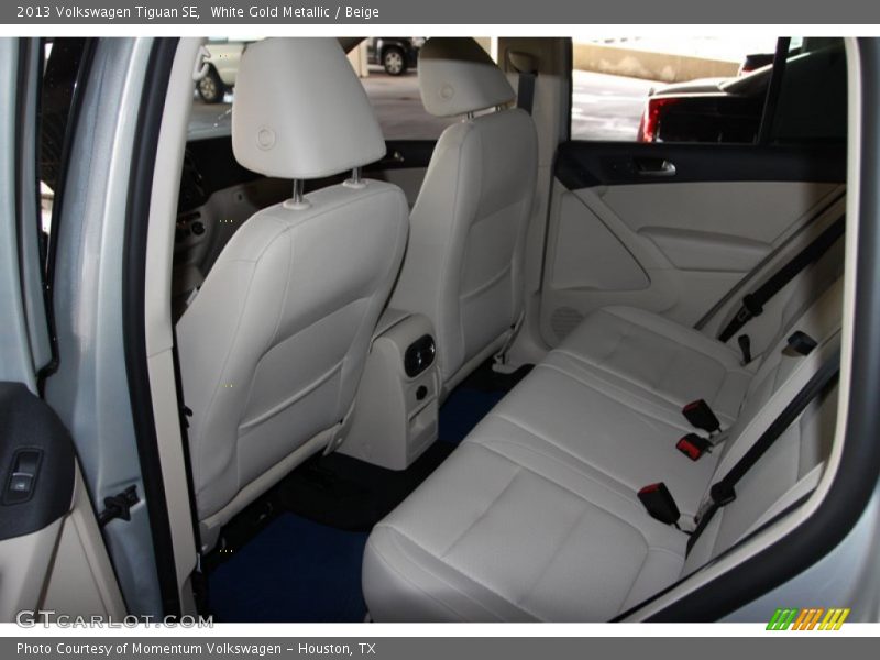 White Gold Metallic / Beige 2013 Volkswagen Tiguan SE