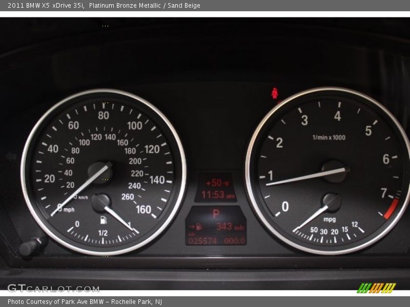 Platinum Bronze Metallic / Sand Beige 2011 BMW X5 xDrive 35i