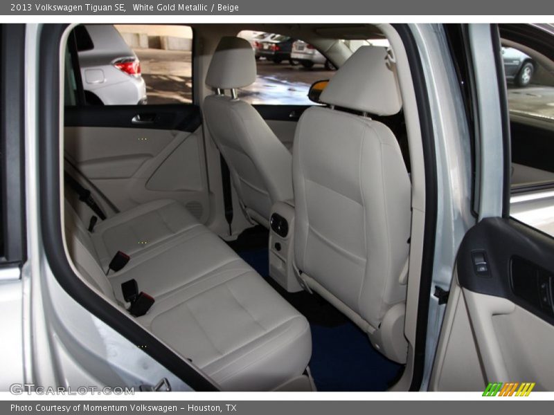 White Gold Metallic / Beige 2013 Volkswagen Tiguan SE