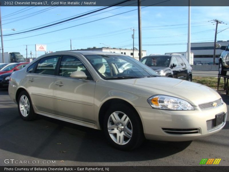 Gold Mist Metallic / Neutral 2012 Chevrolet Impala LT