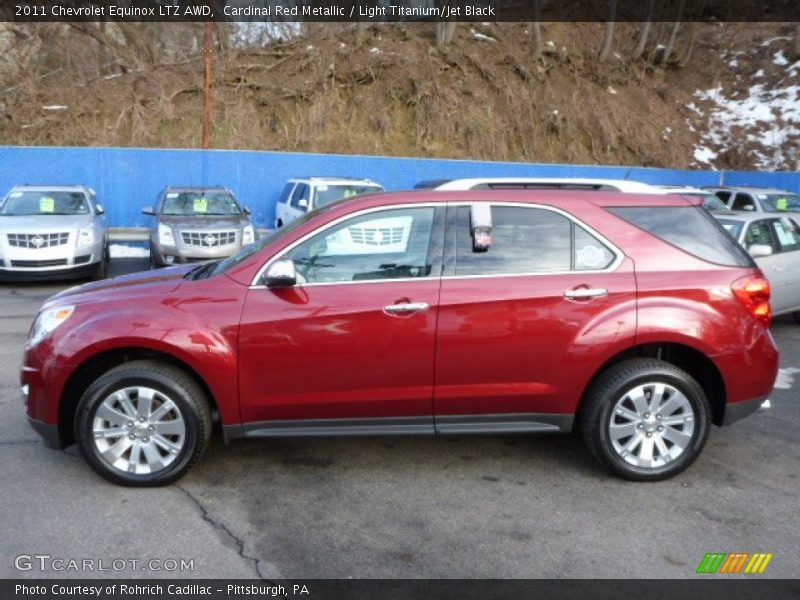 Cardinal Red Metallic / Light Titanium/Jet Black 2011 Chevrolet Equinox LTZ AWD