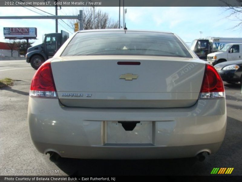 Gold Mist Metallic / Neutral 2012 Chevrolet Impala LT