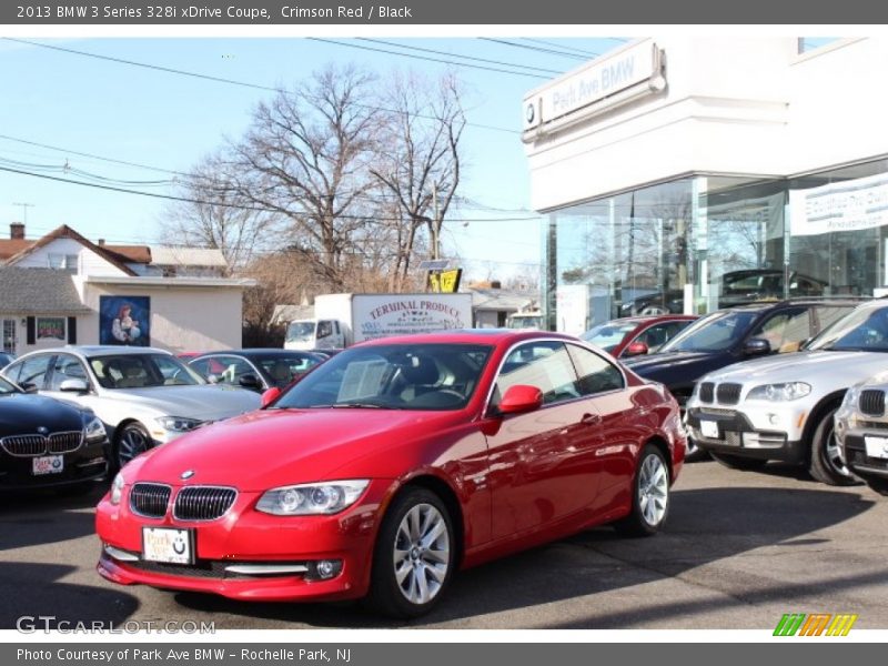 Crimson Red / Black 2013 BMW 3 Series 328i xDrive Coupe
