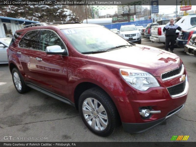 Cardinal Red Metallic / Light Titanium/Jet Black 2011 Chevrolet Equinox LTZ AWD
