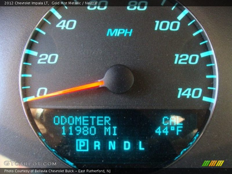 Gold Mist Metallic / Neutral 2012 Chevrolet Impala LT