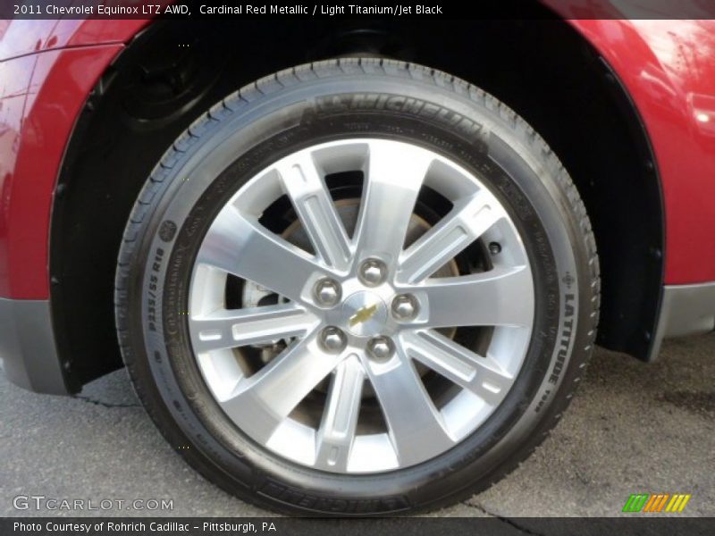 Cardinal Red Metallic / Light Titanium/Jet Black 2011 Chevrolet Equinox LTZ AWD