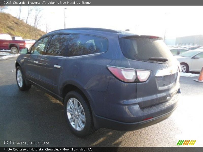 Atlantis Blue Metallic / Ebony 2013 Chevrolet Traverse LT