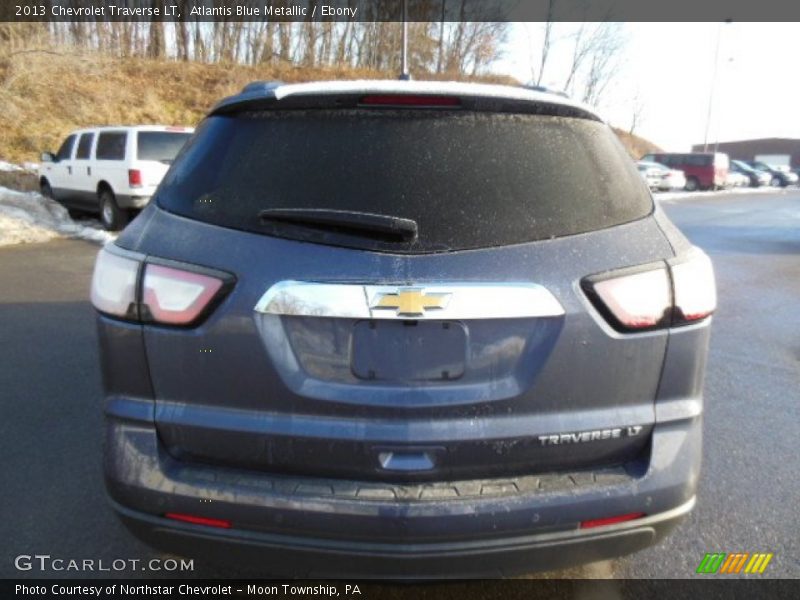 Atlantis Blue Metallic / Ebony 2013 Chevrolet Traverse LT