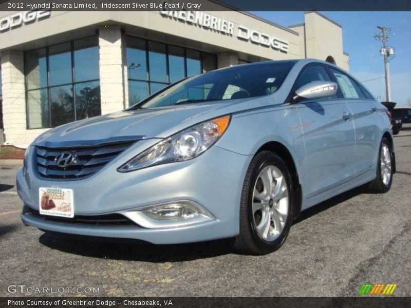 Iridescent Silver Blue Pearl / Gray 2012 Hyundai Sonata Limited