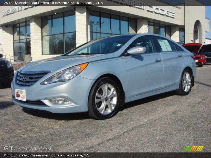 Iridescent Silver Blue Pearl / Gray 2012 Hyundai Sonata Limited