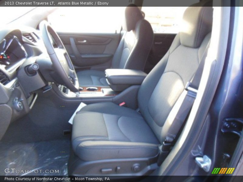Atlantis Blue Metallic / Ebony 2013 Chevrolet Traverse LT