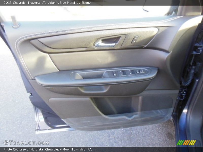 Atlantis Blue Metallic / Ebony 2013 Chevrolet Traverse LT