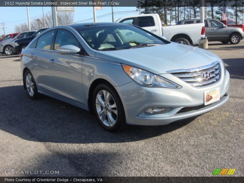 Iridescent Silver Blue Pearl / Gray 2012 Hyundai Sonata Limited