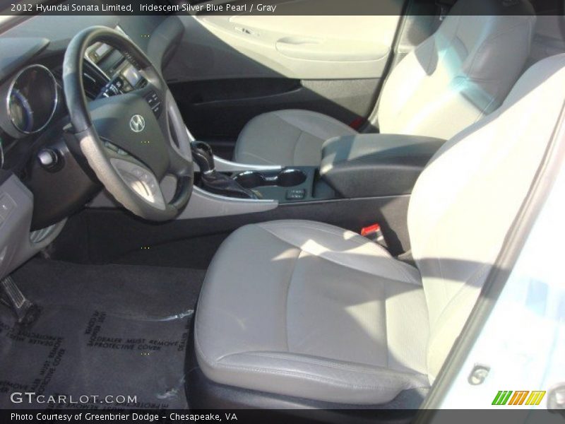 Iridescent Silver Blue Pearl / Gray 2012 Hyundai Sonata Limited