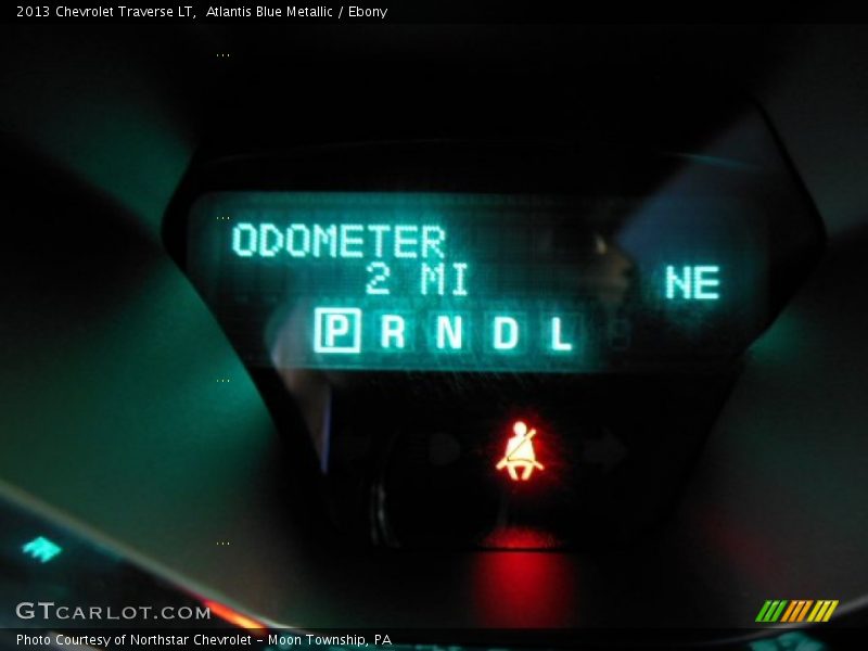 Atlantis Blue Metallic / Ebony 2013 Chevrolet Traverse LT