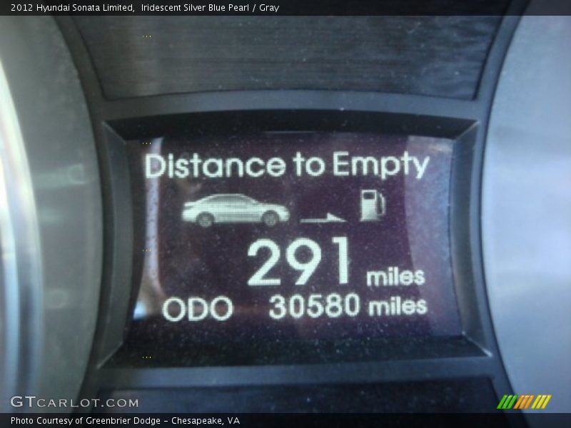 Iridescent Silver Blue Pearl / Gray 2012 Hyundai Sonata Limited