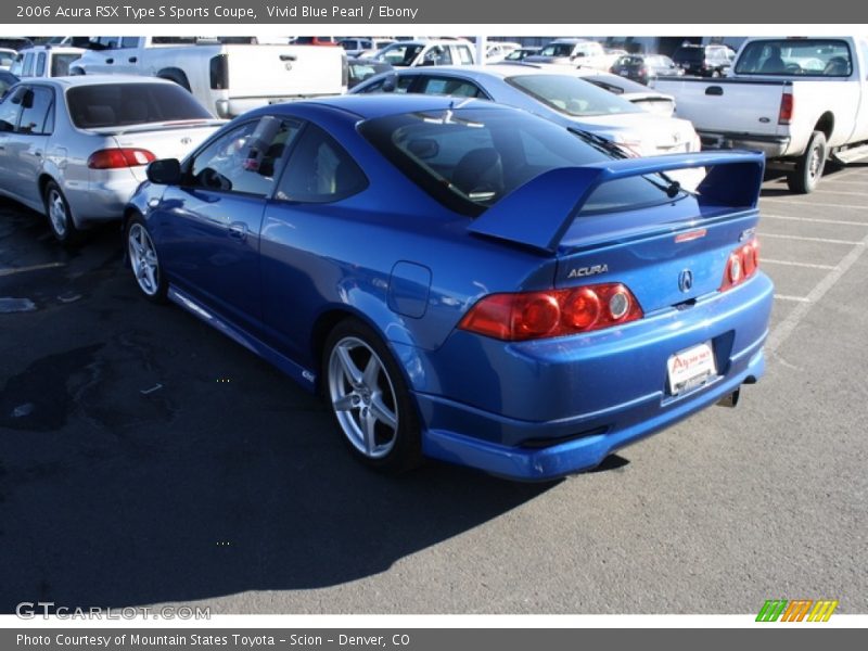 Vivid Blue Pearl / Ebony 2006 Acura RSX Type S Sports Coupe