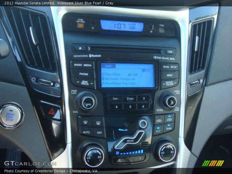 Iridescent Silver Blue Pearl / Gray 2012 Hyundai Sonata Limited