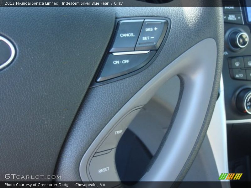 Iridescent Silver Blue Pearl / Gray 2012 Hyundai Sonata Limited