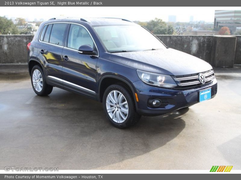 Night Blue Metallic / Black 2013 Volkswagen Tiguan SE