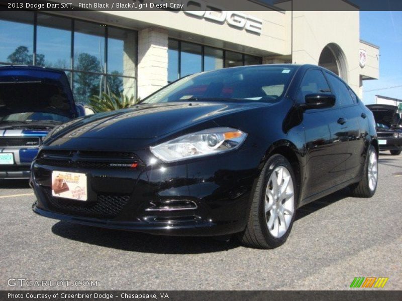 Pitch Black / Black/Light Diesel Gray 2013 Dodge Dart SXT