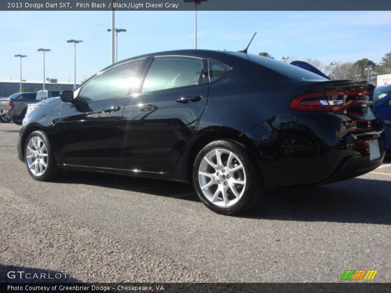 Pitch Black / Black/Light Diesel Gray 2013 Dodge Dart SXT