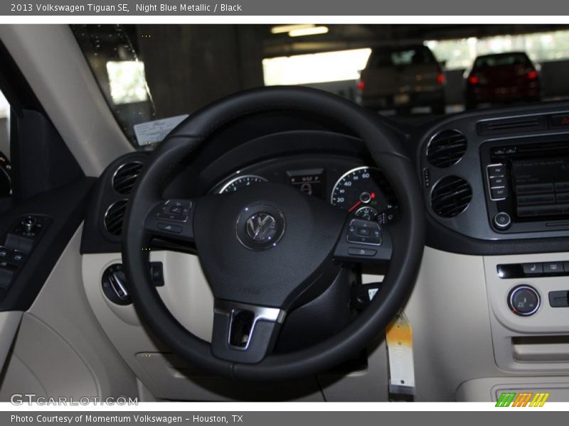 Night Blue Metallic / Black 2013 Volkswagen Tiguan SE