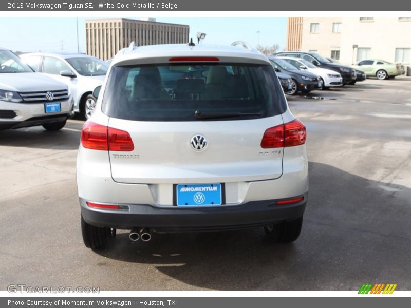 White Gold Metallic / Beige 2013 Volkswagen Tiguan SE