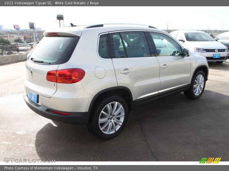 White Gold Metallic / Beige 2013 Volkswagen Tiguan SE