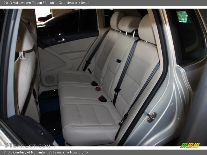 White Gold Metallic / Beige 2013 Volkswagen Tiguan SE