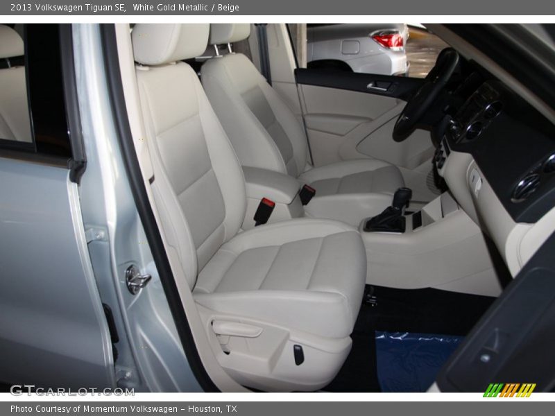 White Gold Metallic / Beige 2013 Volkswagen Tiguan SE