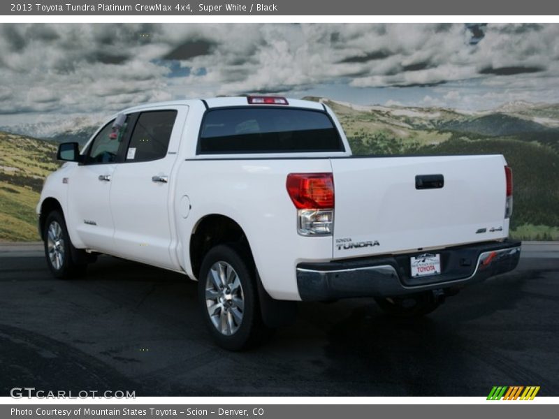 Super White / Black 2013 Toyota Tundra Platinum CrewMax 4x4
