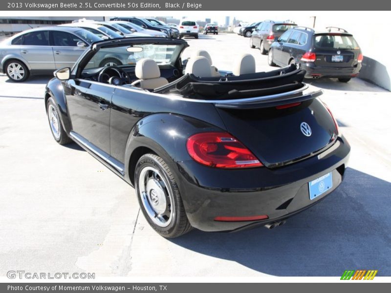 Black / Beige 2013 Volkswagen Beetle 2.5L Convertible 50s Edition