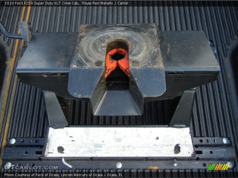 Royal Red Metallic / Camel 2010 Ford F250 Super Duty XLT Crew Cab